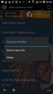 اسکرین شات برنامه Native American Radio Stations 3