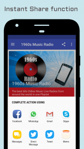 اسکرین شات برنامه 60s Radio Top Sixties Music 4