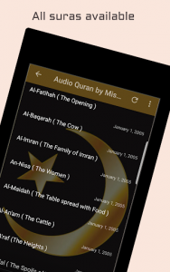 اسکرین شات برنامه Audio Quran by Mishary Alafasy 6