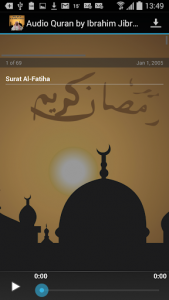 اسکرین شات برنامه Audio Quran by Ibrahim Jibreen 2