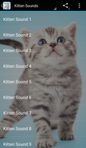 اسکرین شات برنامه Kitten Sounds 1