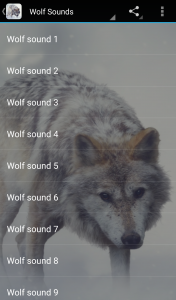 اسکرین شات برنامه Wolf Sounds 1
