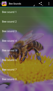 اسکرین شات برنامه Bee Sounds 1