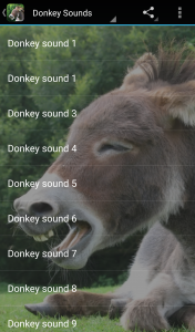 اسکرین شات برنامه Donkey Sounds 1