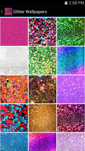 اسکرین شات برنامه Glitter Wallpapers 2