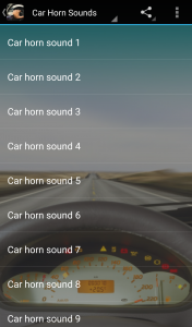 اسکرین شات برنامه Car Horn Prank Sounds 1