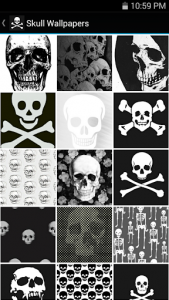 اسکرین شات برنامه Skull Wallpapers 2