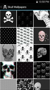 اسکرین شات برنامه Skull Wallpapers 1