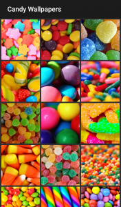 اسکرین شات برنامه Candy Wallpapers 2