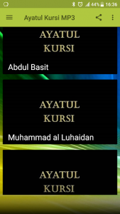 اسکرین شات برنامه Ayatul Kursi MP3 1