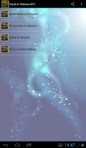 اسکرین شات برنامه Surah Ar Rahman MP3 7