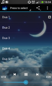اسکرین شات برنامه Dua Islamic Ringtone 1