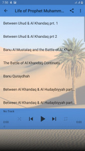 اسکرین شات برنامه Life of Prophet Muhammad Audio 6