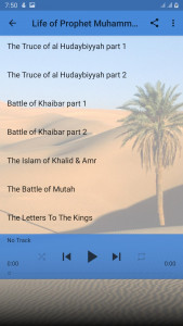 اسکرین شات برنامه Life of Prophet Muhammad Audio 7