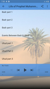 اسکرین شات برنامه Life of Prophet Muhammad Audio 5