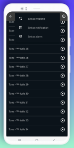 اسکرین شات برنامه Whistle Ringtones 4