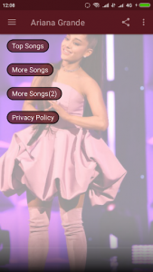 اسکرین شات برنامه Ariana Grande All Songs Offline 4