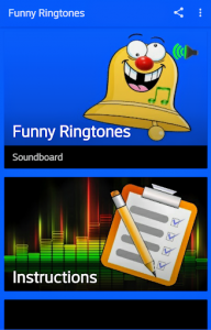 اسکرین شات برنامه Super Funny Ringtones 1