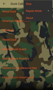 اسکرین شات برنامه Duck Hunting Calls 4