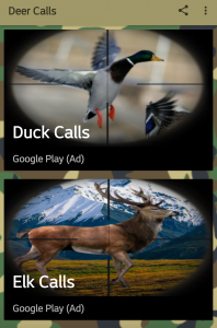 اسکرین شات 2 برنامه Deer Hunting Calls Soundboard