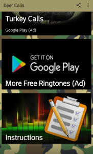 اسکرین شات 4 برنامه Deer Hunting Calls Soundboard