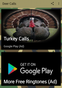 اسکرین شات 3 برنامه Deer Hunting Calls Soundboard