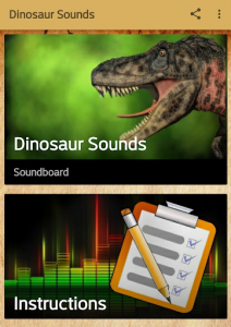اسکرین شات برنامه Dinosaur Sounds 1
