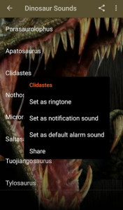 اسکرین شات برنامه Dinosaur Sounds 3