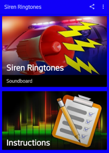 اسکرین شات برنامه Siren Ringtones 1