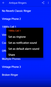 اسکرین شات برنامه Antique Telephone Ringtones 4