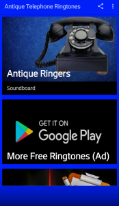 اسکرین شات برنامه Antique Telephone Ringtones 1