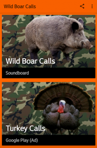 اسکرین شات برنامه Wild Boar Hunting Calls 1