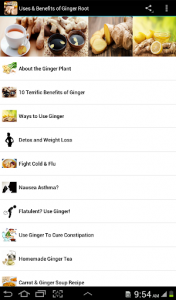 اسکرین شات برنامه Uses & Benefits of Ginger Root 6