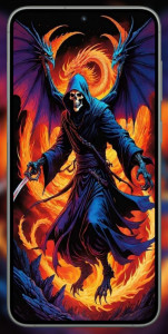 اسکرین شات برنامه Grim Reaper Wallpaper 3