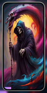 اسکرین شات برنامه Grim Reaper Wallpaper 6