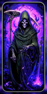 اسکرین شات برنامه Grim Reaper Wallpaper 8