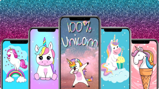 اسکرین شات برنامه Unicorn Wallpapers 1