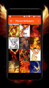 اسکرین شات برنامه Phoenix Wallpapers 5