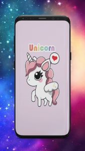 اسکرین شات برنامه Cute Unicorn Wallpapers 7