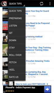 اسکرین شات برنامه Dog Training Videos : Learn Dog Training 6