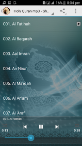 اسکرین شات برنامه Full Quran mp3 Sudais Offline 5