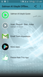اسکرین شات برنامه Salman Al Utaybi Full Audio Quran Offline 1