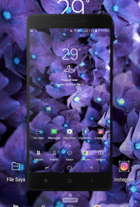 اسکرین شات برنامه Purple Flower Wallpaper 4