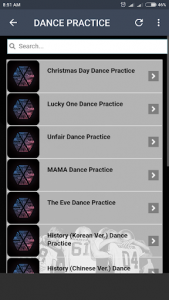 اسکرین شات برنامه EXO Lyrics (Offline) 4