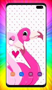 اسکرین شات برنامه Flamingo Wallpaper 4