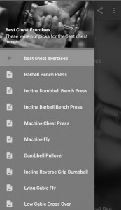 اسکرین شات برنامه Best Chest Exercises 3