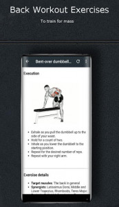 اسکرین شات برنامه Back Workout Exercises 5