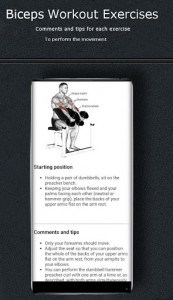 اسکرین شات برنامه Biceps Workout Exercises 7