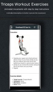 اسکرین شات برنامه Triceps Workout Exercises 3