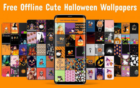 اسکرین شات برنامه Cute Halloween Wallpaper 1